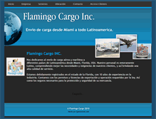 Tablet Screenshot of flamingocargo.com